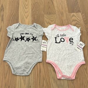 NWT First impressions onesies 6-9M
